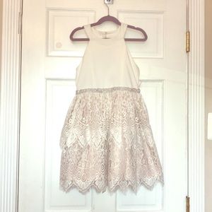 Rare editions ivory lace dress